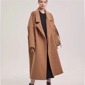 Nap Londyn Camel XXL Shawl Collar Coat